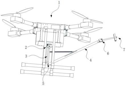 一种无人机伸缩悬臂测量装置