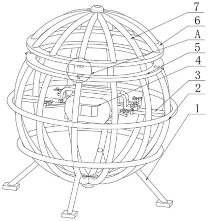 一种全框式球形无人机的制作方法