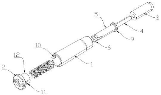 一种撞击解锁式安全弹射玩具枪子弹及玩具枪的制作方法