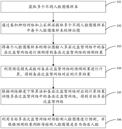 一种基于不确定性感知层次监督的人脸伪造检测方法