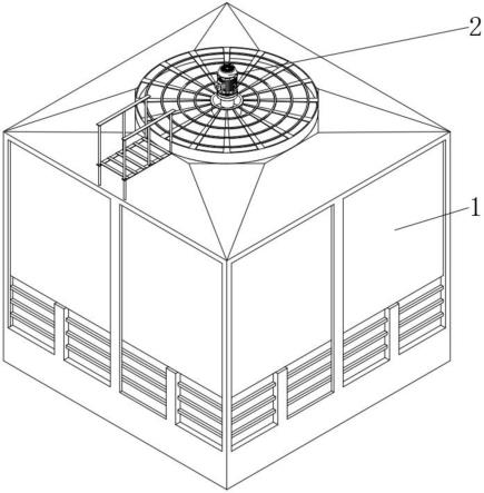一种喷雾冷却塔用同轴反转螺旋组件的制作方法