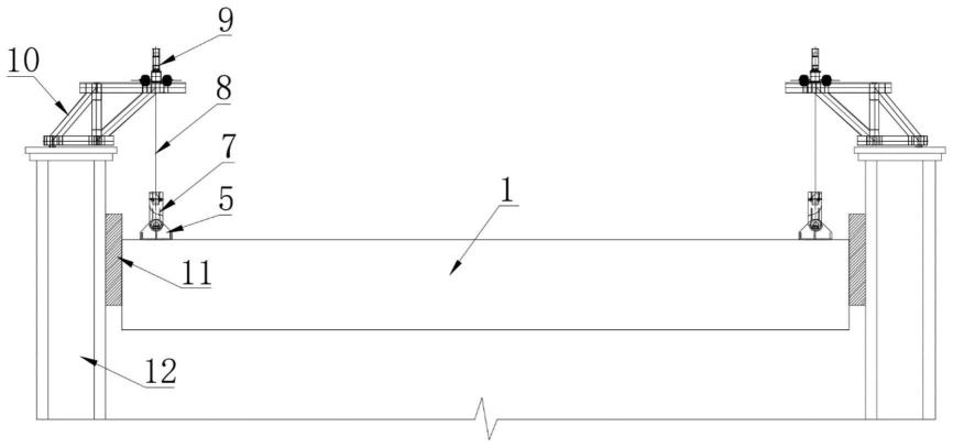 一种桥塔钢结构上横梁安装的方法与流程