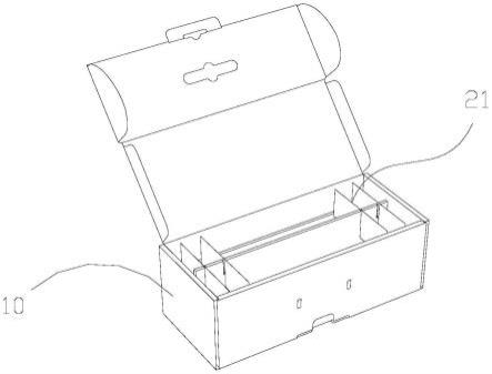 一种带双配件盒的智能门锁包装盒结构的制作方法