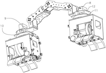 一种爪抱式尺蠖机器人