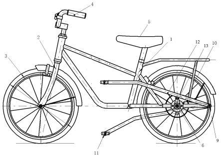 槓桿驅動式自行車的製作方法