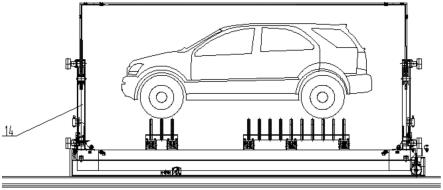 一种带有T型支架货叉和悬臂梳齿货架的立体停车库的制作方法