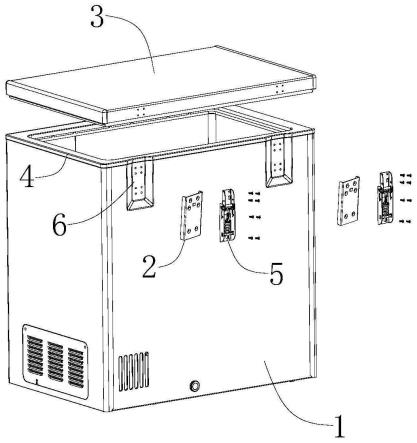 一种嵌入式冷柜铰链安装结构的制作方法