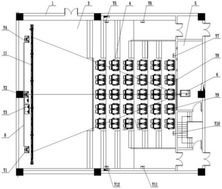 一种集成式LED屏和侧拉式银幕双播放型数字影院的制作方法