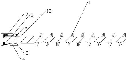 一种防静电的新型干法制粒机输料螺杆连接装置的制作方法