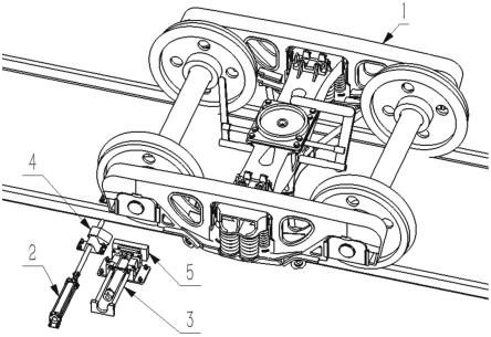 一种用于货车心盘螺栓自动分解的轮对定位装置的制作方法