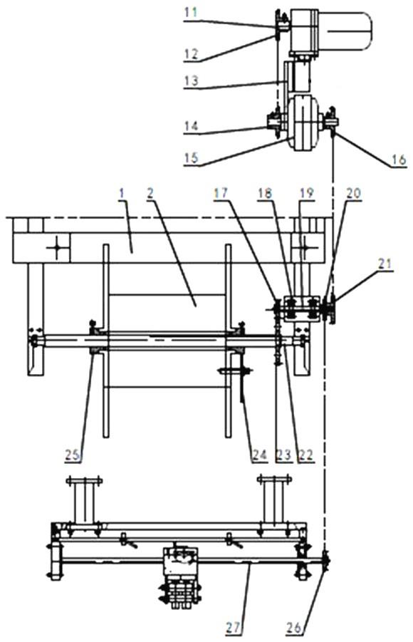 一种中型高速编织机的磁粉收线装置的制作方法