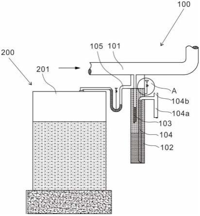 一种带油水分离的排烟风机出口管道积油自动回收装置的制作方法