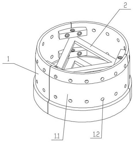 一种碳纤维拢丝机轴瓦外圆加工工装的制作方法