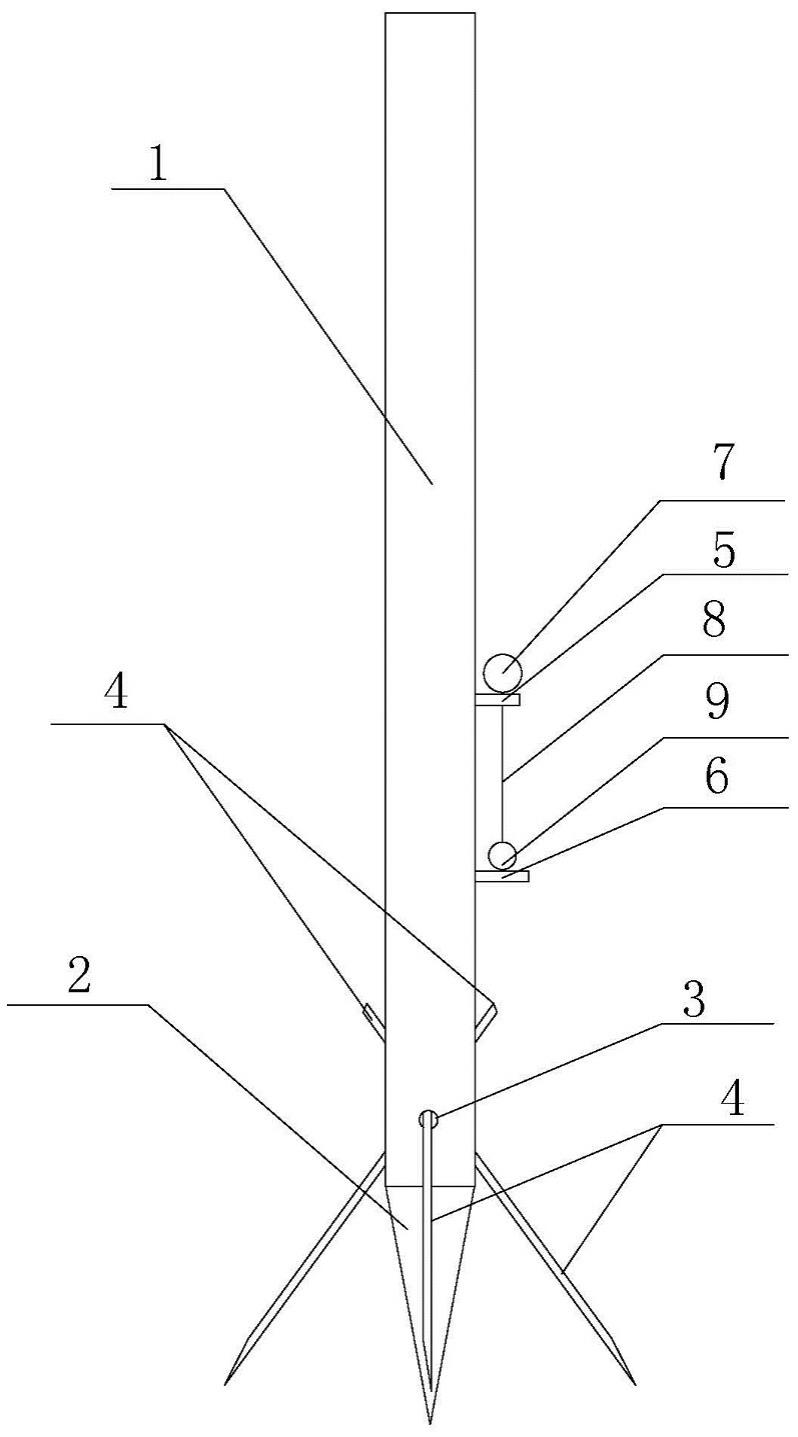 一种建筑用测量花杆的制作方法