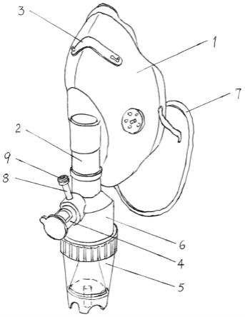 呼吸面罩简笔画图片