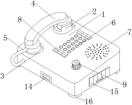 一种工业应急扩音电话机的制作方法