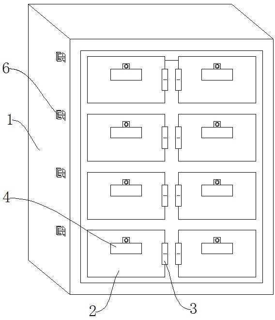 具有一体式拉杆开锁机构的格子柜的制作方法