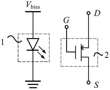 一种单片集成式光电耦合器及制备方法