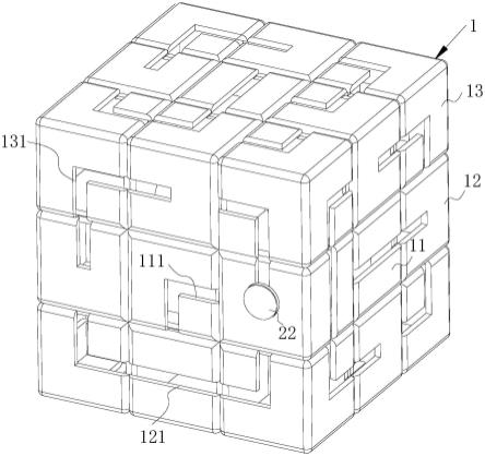 一种闯关迷宫魔方的制作方法