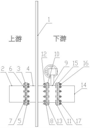 一种应用于平板钢闸门的无损过坝排沙装置的制作方法