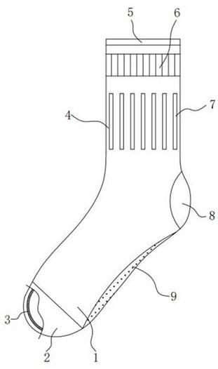 一种抗菌棉麻混纺运动袜的制作方法