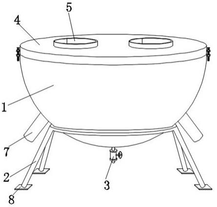 一种带有缓冲器的废碱锅的制作方法
