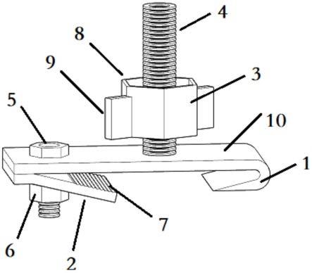 一种悬挑工字钢脚手架钢管立杆调节装置的制作方法