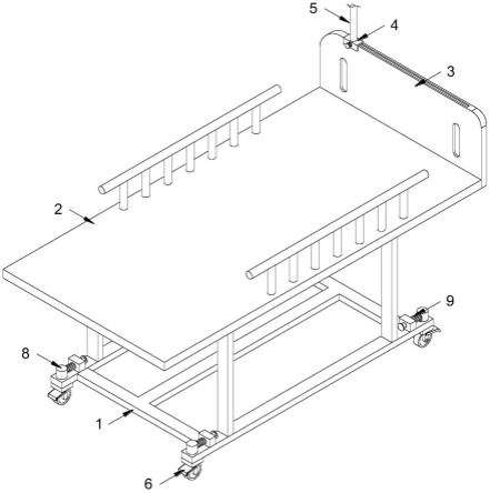 一种便于移动的医疗床的制作方法
