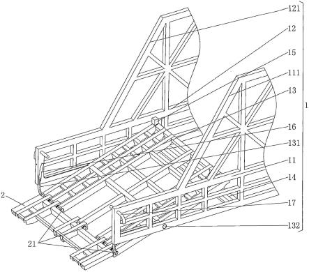 倾角翻转式承载车厢结构的制作方法