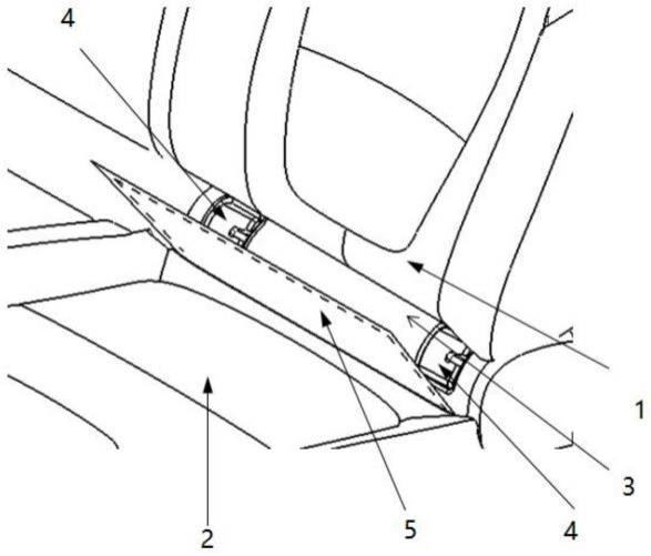 后排座椅ISOFIX接口隐蔽安装的罩盖结构的制作方法
