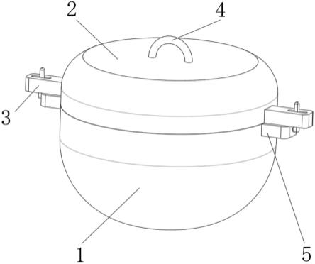 一种具有煲盖锁紧功能的耐热陶瓷煲的制作方法