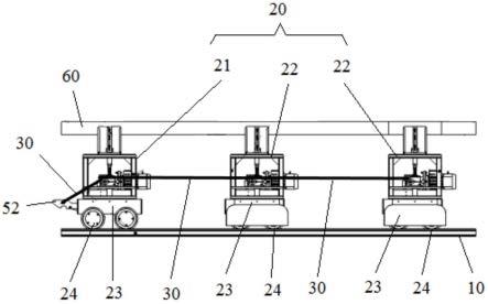 一种用于泵送管顶升的串连式拖动RGV系统的制作方法