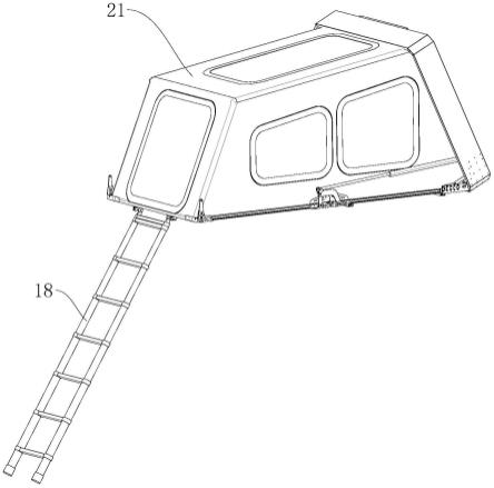 一种三折叠锁定机构及具有该三折叠锁定机构的车顶帐篷的制作方法