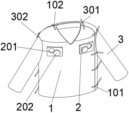 一种方便卧床病人护理和医疗的病号服的制作方法