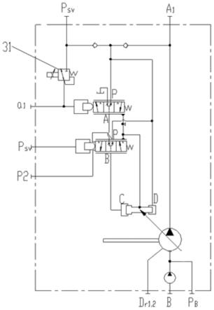 柱塞泵流量及功率控制系统的制作方法