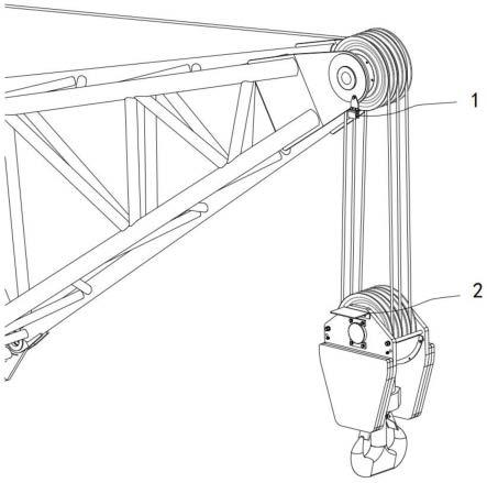 动臂变幅式起重机吊钩高度保护装置及方法与流程