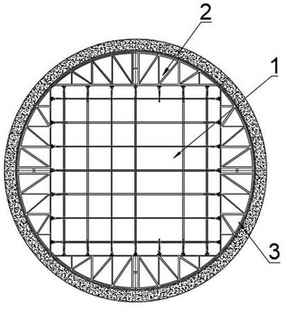 一种竖井弯段混凝土衬砌支撑装置的制作方法