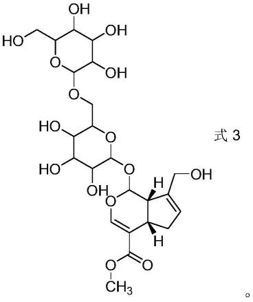 一种环烯醚萜苷化合物抗特发性肺纤维化的用途