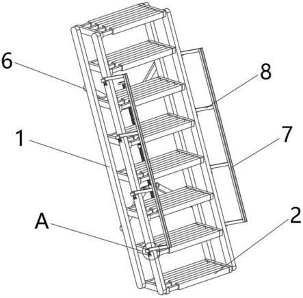 一种建筑施工用安全爬梯的制作方法