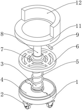 分体式全方位旋转吧椅的制作方法