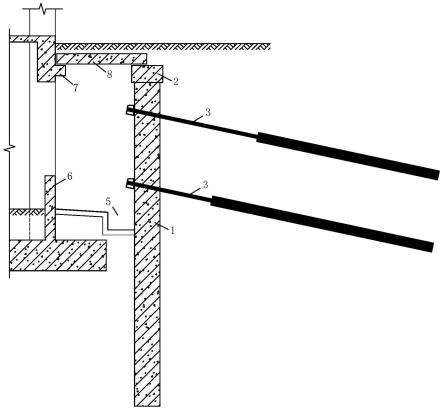 一种用于坡地建筑的支挡结构和坡地建筑施工方法与流程