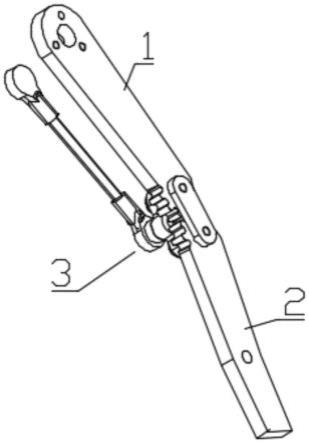 一种折叠式辅助轮支撑臂的制作方法