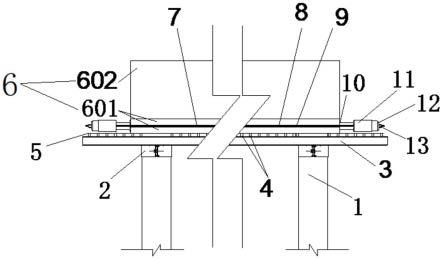 控制大体积墩台混凝土约束裂缝的施工装置的制作方法