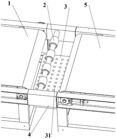 基于丝网印刷机的输送带过桥连接装置的制作方法
