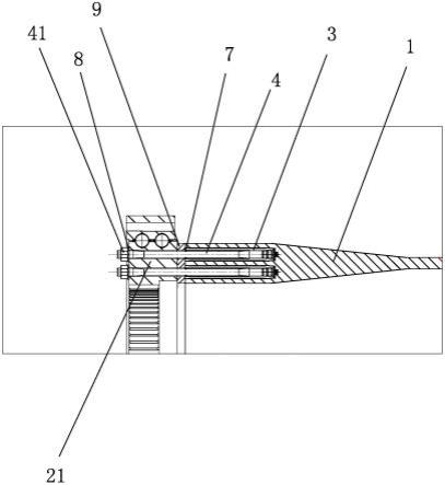 一种风力机风轮叶片与轴承的安装结构的制作方法