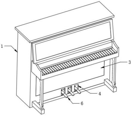 一种易于维修的钢琴踏板结构
