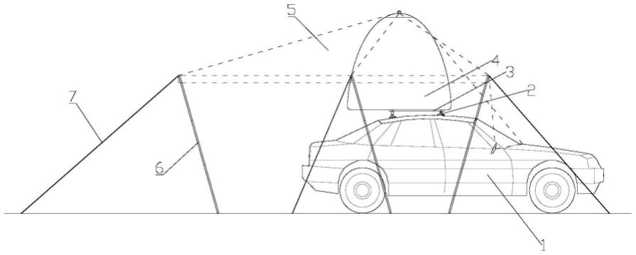 一种便携式具备救生功能的车顶营地帐篷的制作方法