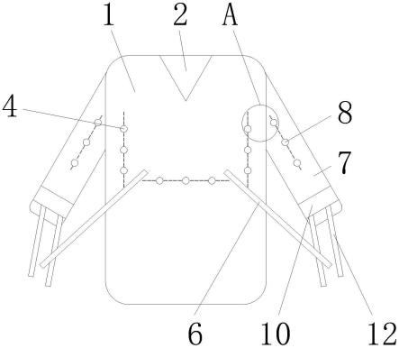 一体式多功能睡袍式患服的制作方法