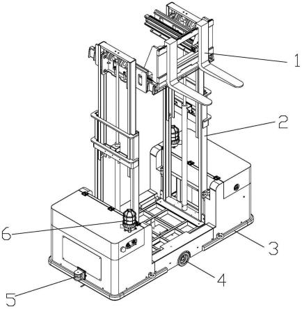 一种自动导航侧向叉车的制作方法