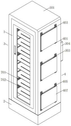 一种机柜式信息集成服务器用散热机构及其散热方法与流程